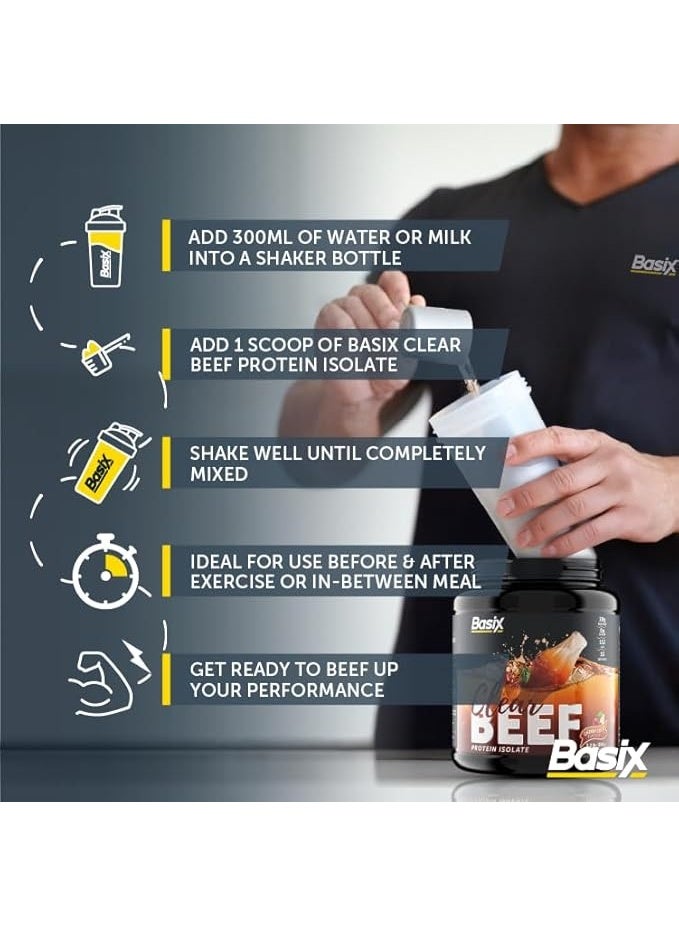 Basix Clear Beef Protein Isolate Cherry Cola 33 Servings,998g – Refreshing High-Protein Lean Muscle Drink - Image 3