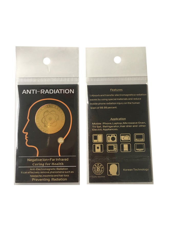 Good Sale 24K Satellite Anti-radiation Mobile Phone Stickers Pregnant Women Computer Radiation Electromagnetic Stickers-Color:Packing 2 - Image 5