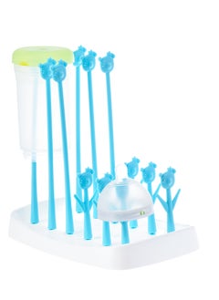 Baby Bottle & Nipple Drying Rack – Compact Size S (14 x 22 x 20.5 cm) – BPA-Free, Easy-to-Clean Organizer for Baby Bottles, Nipples, and Accessories