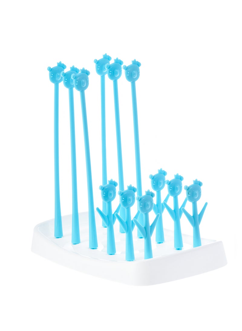 Uniq Kidz - Baby Bottle & Nipple Drying Rack – Compact Size S (14 x 22 x 20.5 cm) – BPA-Free, Easy-to-Clean Organizer for Baby Bottles, Nipples, and Accessories - Image 1