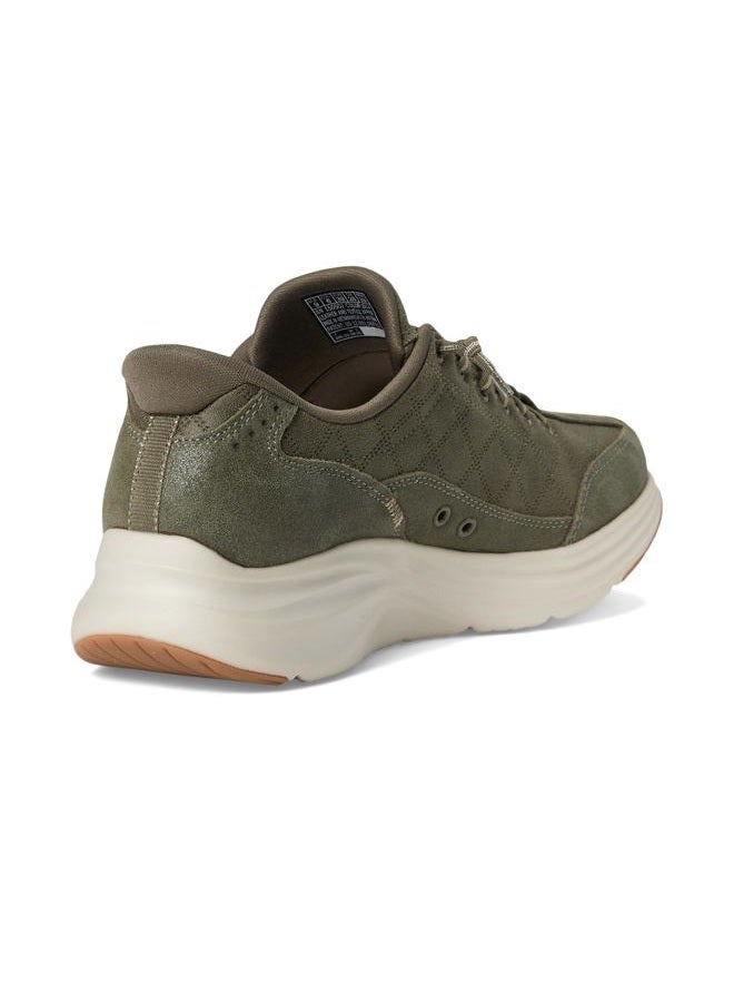 SKECHERS Women's Sneaker, Olive, 37 EU - Image 5