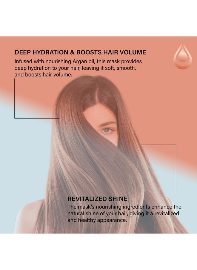 Moroccan Gold Series - Gold Series Treatment Mask Deep Hydrating Argan Oil Hair Mask For Dry Damaged Color Treated And Curly Hair Enriched With Keratin Sulfate Free Natural Hair Repair Treatment 18.6Oz - Image 1