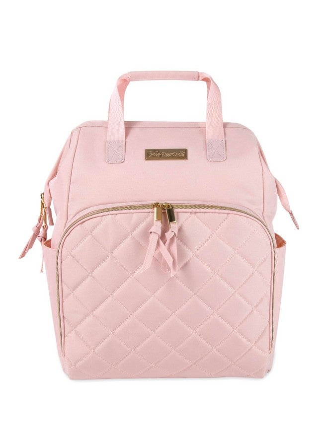 Baby Essentials Baby Essentials Super Cooler Main Frame Diaper Backpack with Changing Pad, Stroller Straps, Insulated Bottle Compartment (Mauve Pink) - Image 2