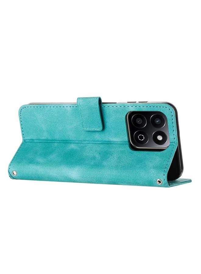 S-TOP Case For Honor X7c 4G / 200 Smart Dream Triangle Leather Phone Case with Lanyard - Image 3