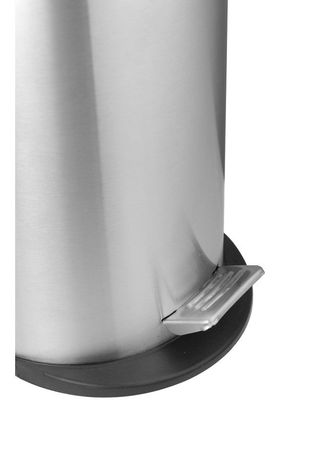 OPR Stainless Steel Plain Pedal Bin With Plastic Bucket And Lid | Trash Can, Round Shape Dustbin For Home, Bathroom, Kitchen, Office, Bedroom (5 Litres- 7 * 11 Inches)(small size) - Image 3