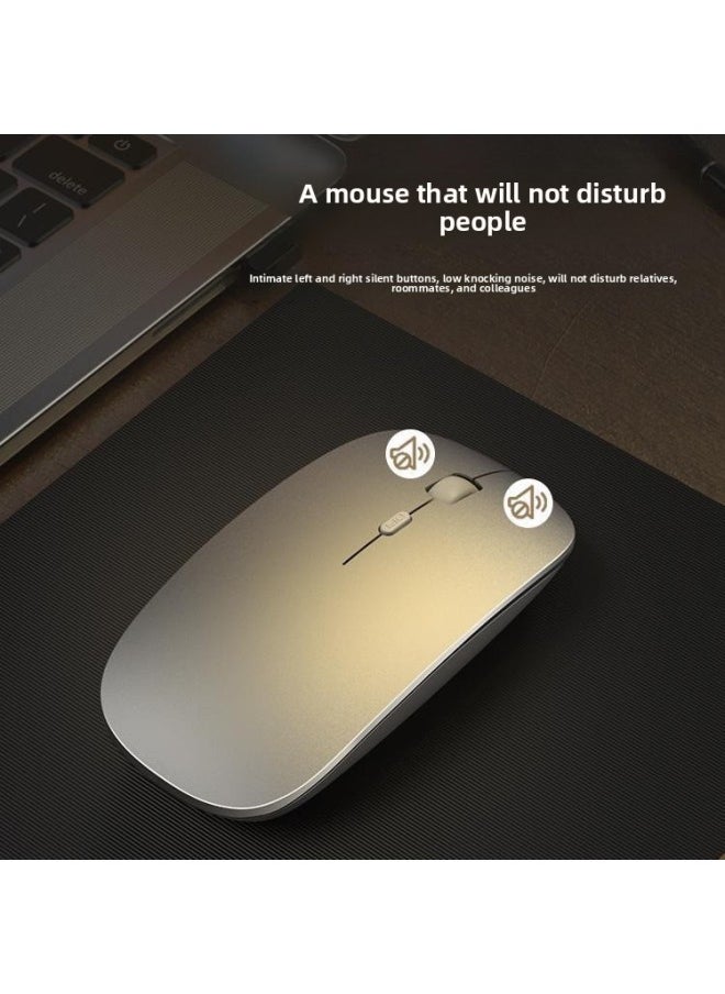 Generic - Wireless Mouse Charging Mute Bluetooth Dual-mode Home Office Laptop Desktop External Unlimited Mouse-Specifications:Technology Gray Wireless Version [rechargeable + Silent] - Image 1