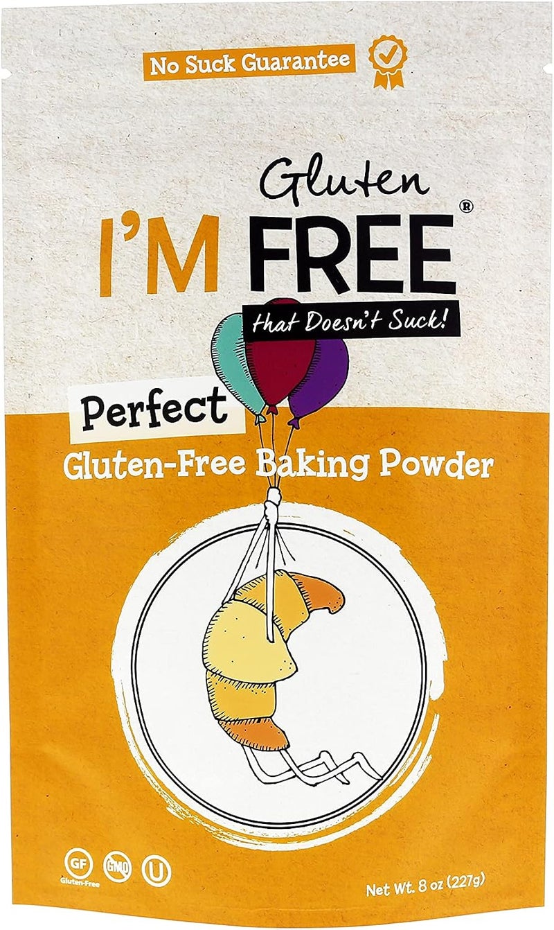 I'm Free Perfect Gluten-Free Baking Powder - Vegan, Non-GMO, OU Kosher Certified - 8 oz. - Image 1