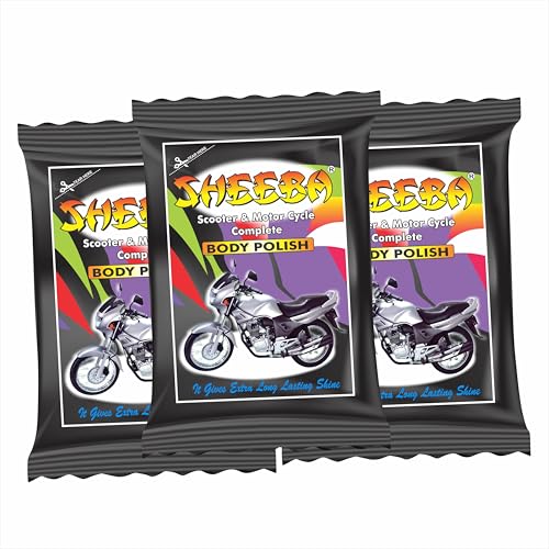 Sheeba Scooter & Motorcycle Complete Body Polish-10mL Pouch (Pack of 40) | Instant High Gloss Shine | Easy Application | Long Lasting Results | Multi Surface Application. - Image 1