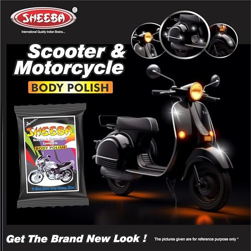 Sheeba Scooter & Motorcycle Complete Body Polish-10mL Pouch (Pack of 40) | Instant High Gloss Shine | Easy Application | Long Lasting Results | Multi Surface Application. - Image 4