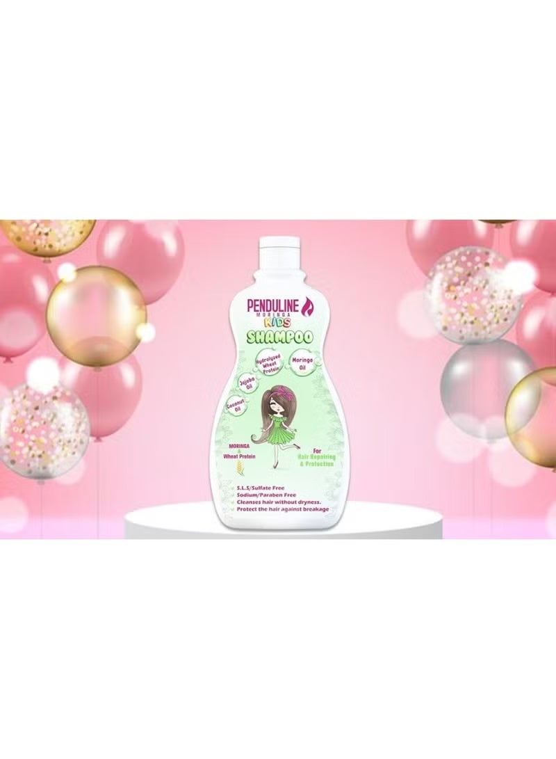 PENDULINE Kids Shampoo Silky & Smooth Gentle Cleansing, Frizz Control Nourishing & Moisturizing for Soft Hair | 300ml - Image 2