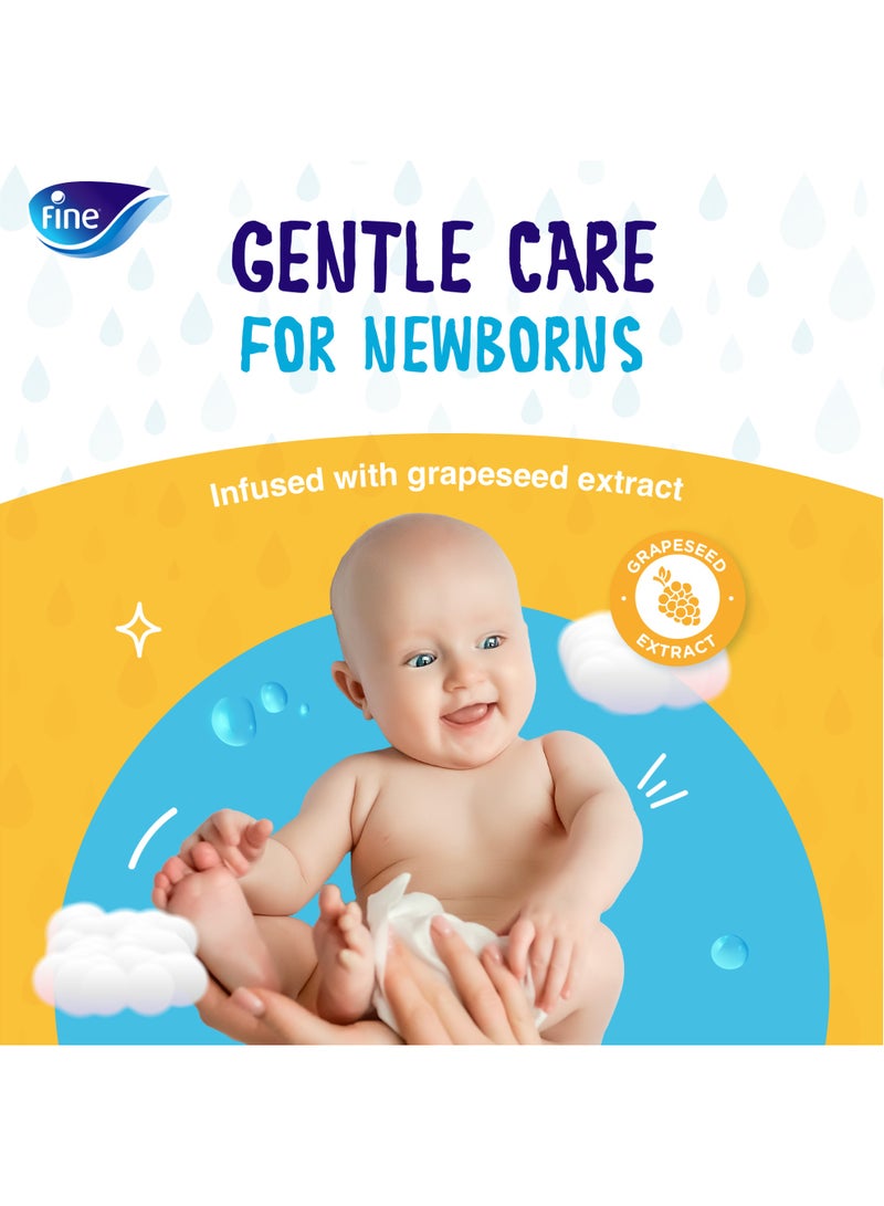 Fine Baby Aqua Baby Water Wipes 24 x 72 Wipes - Image 3