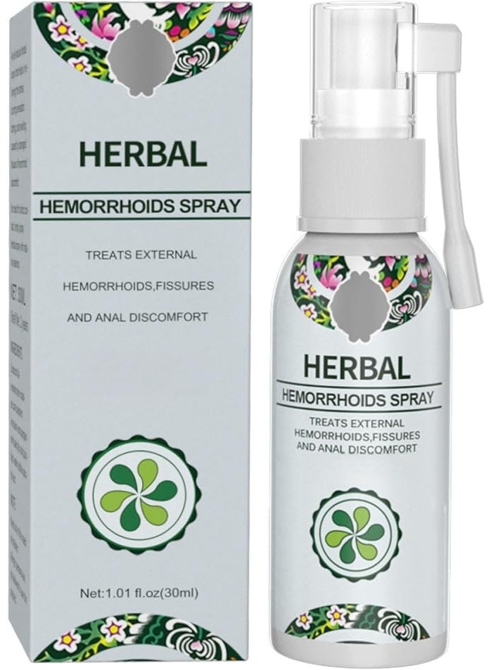 Herbal Hemorrhoids Spray for Soothing Relief, 30ml - Image 1