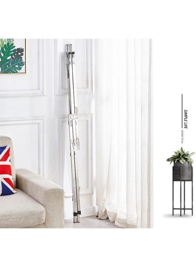 CLOTH HANGER Folding X Shaped Clothes Drying Rack Expandable Compact Storage Stainless Steel Adjustable Space Saving Floor Stand Clothes Hanging for Indoor Outdoor - Image 4