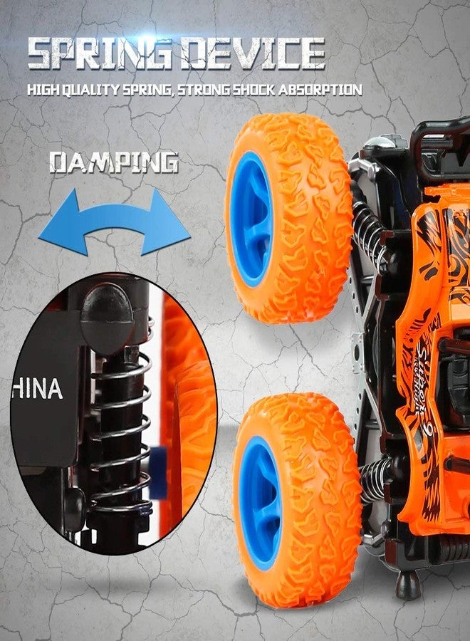 VGRASSP Mini Monster Trucks Friction Powered Cars for Kids, Toddler Toys Inertia Car Toys (Set of 4) (Set of 4) - Image 5