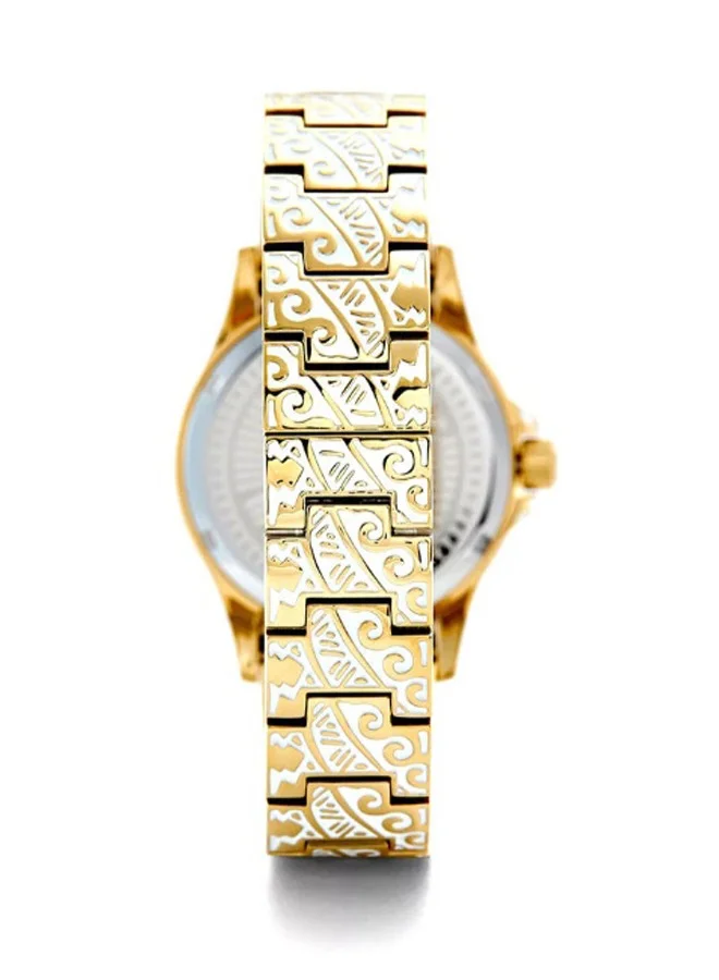 POLICE Jeita White Dial White Gold Metal Bracelet Analog Watch for Women