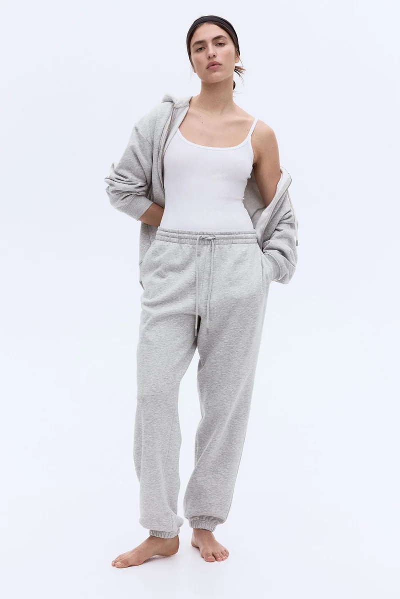 اتش اند ام بنطلون رياضي من مزيج القطن