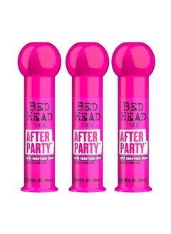 BED HEAD TIGI Bed Head After Party Smoothing Cream  For AntiFrizz  Smooth Hair of All Types  Use on Wet or Dry Hair  Premium Care Products for Women  Men  338 fl oz 3 Pack 