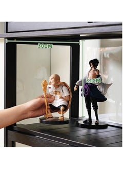 Rubik Display Showcase Cabinet with Acrylic Window Doors & All Sides Transparent For Action Figures, Toys, Awards, Collections Black  - Image 4