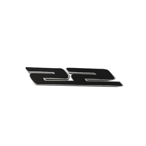 UpAuto 2 pcs SS Emblem Metal Super Sport Badge 3D SS Sticker Parts Camaro SS for Camaro Gm Series (Black Sliver) - Image 4