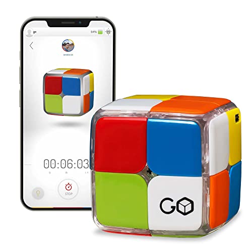 GoCube 2x2 - The First Ever 2x2 Connected Cube That Allows You to Learn How to Solve The Cube! App-Enabled STEM Puzzle That Fits All Ages and Capabilities. Free App. - Image 1