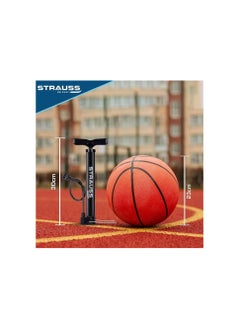 STRAUSS Strauss Bicycle Air Pump with Needle & Dual Valve | Portable Pump with 2 Modes, Ideal for Inflating Bicycle, Swimming Rings | Sturdy Base & Ergonomic Handle  - Image 3