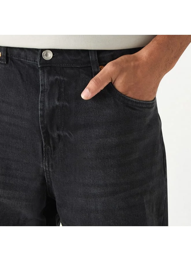 Lee Cooper Lee Cooper Solid Slim Fit Mid-Rise Jeans