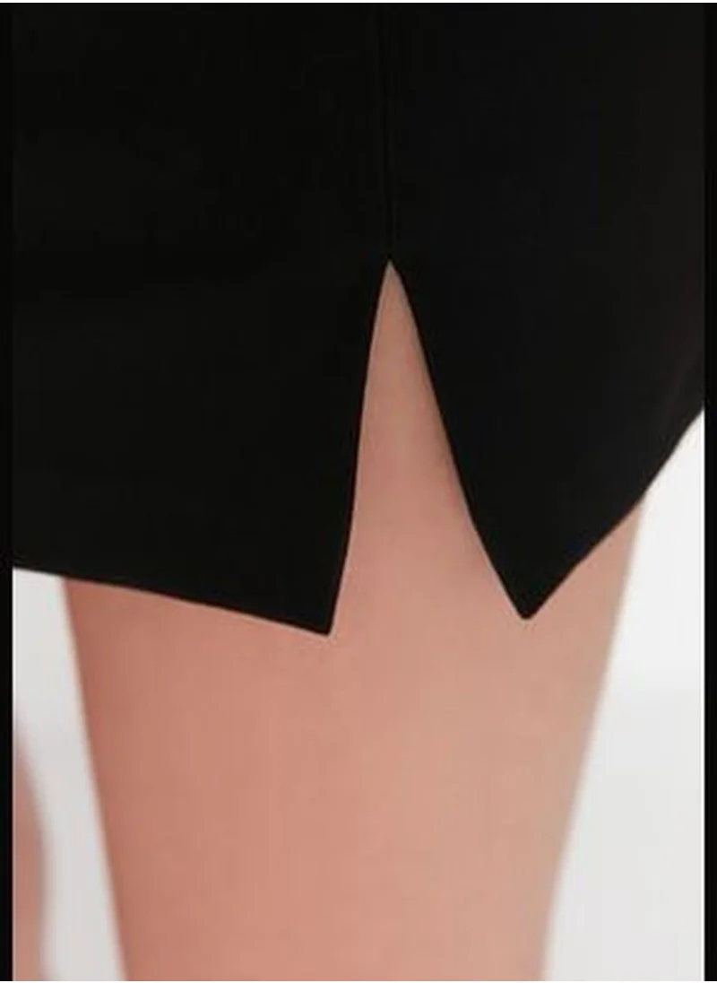 trendyol Black Woven Skirt TPRAW23ET00014