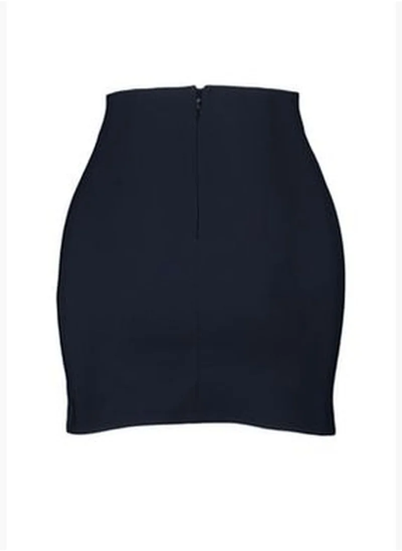 trendyol Black Woven Skirt TPRAW23ET00014