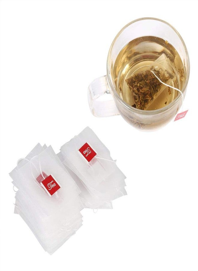 Eboxer Nylon Tea Fliter Bags for Loose Leaf Tea 100pcs Empty Tea Infuser Filter Strainer Bags With String Household. 7 x 6cm / 2.8 x 2.4inch - Image 1