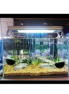 KASTWAVE 2 Pcs Plant Pot Aquarium Decor Aquatic Plant Cup with 2 Suction Cup, Crystal Glass Pot for Fish Tank Aquarium Aquascape  - Image 3