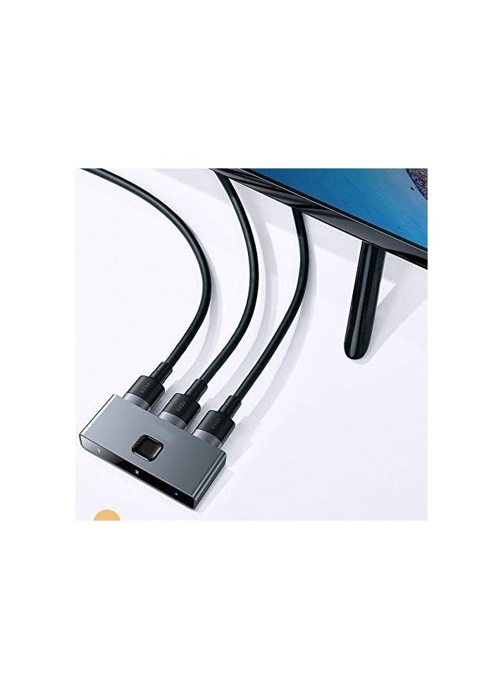 HD Switch 4K@60Hz HDMI-compatible Splitter for PS5 PS4 Playstation TV Box Two-way 1x2/2x1 Cable Adapter Built-in