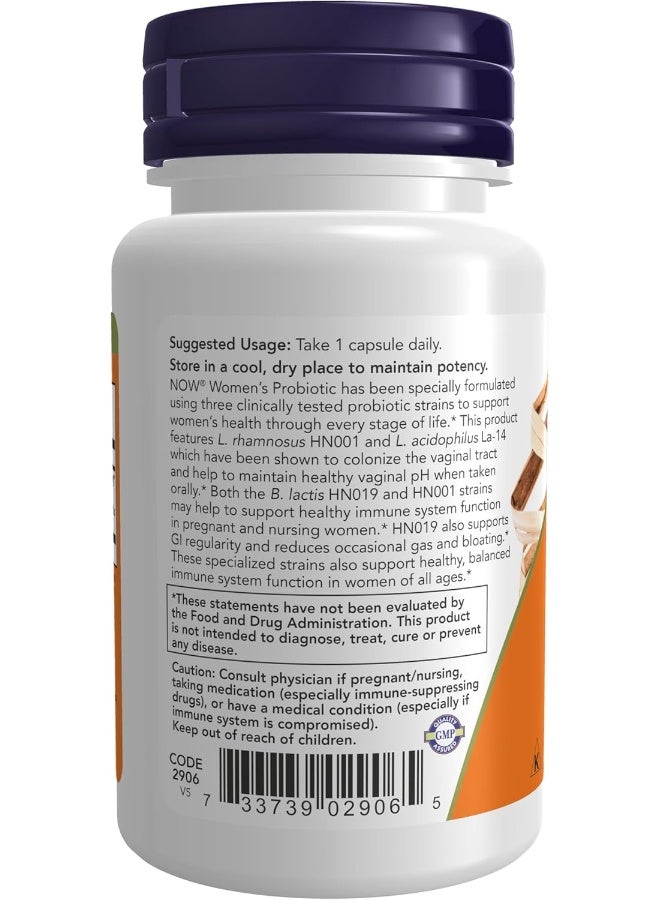 now Foods Women'S Probiotic 20 Billion 50'S Vcaps - Image 3