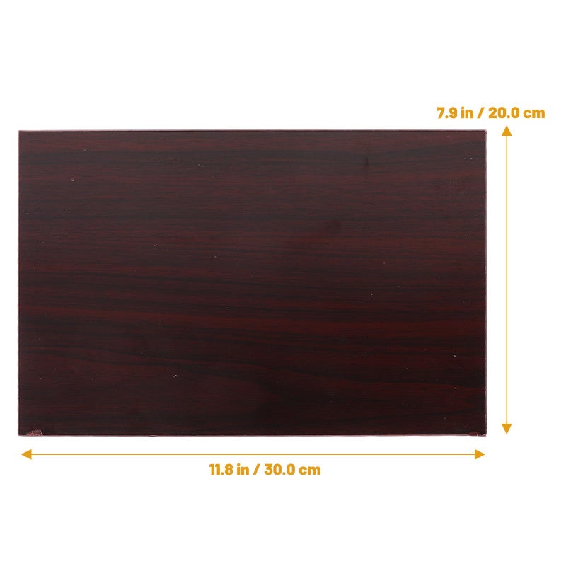 Teak Wood Floating Wall Shelf 30x20cm Bathroom Storage Rack for Home Decor - Image 4