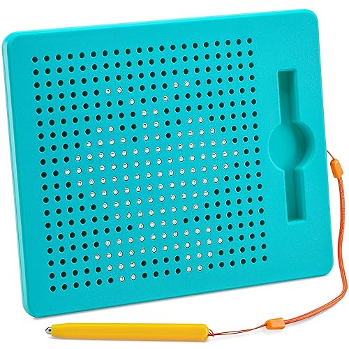 AYNAT FUN Magnetic Drawing Board for Kids Toddlers with Beads and Magnet Stylus Pen Magnetic Tablet Toy for Airplane Car Ride Activities for Kids - Image 1