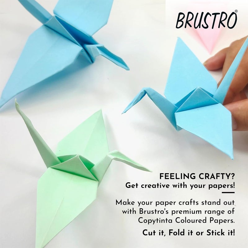 FABRIANO Copytinta Coloured Craft Paper A4 Size, 80 GSM, (60 sheets), Pastel Blue Shade (Celeste Chiaro) | Ideal for photocopies, laser, prints, fax, dividers, covers, collages, craft, school, office - Image 5