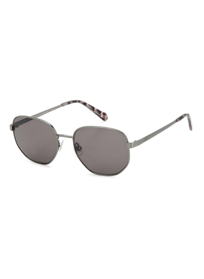 FOSSIL Men's Uv Protection Rectangular Shape Metal Sunglasses Fos 2134/G/S Grey 46 - Lens Size: 45.5 Mm - Mtdk Ruth  - Image 1