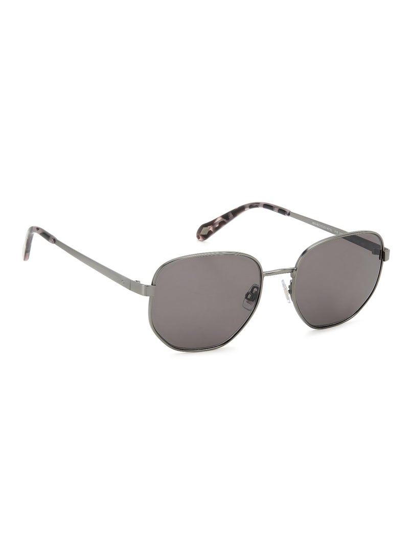 FOSSIL Men's Uv Protection Rectangular Shape Metal Sunglasses Fos 2134/G/S Grey 46 - Lens Size: 45.5 Mm - Mtdk Ruth  - Image 2
