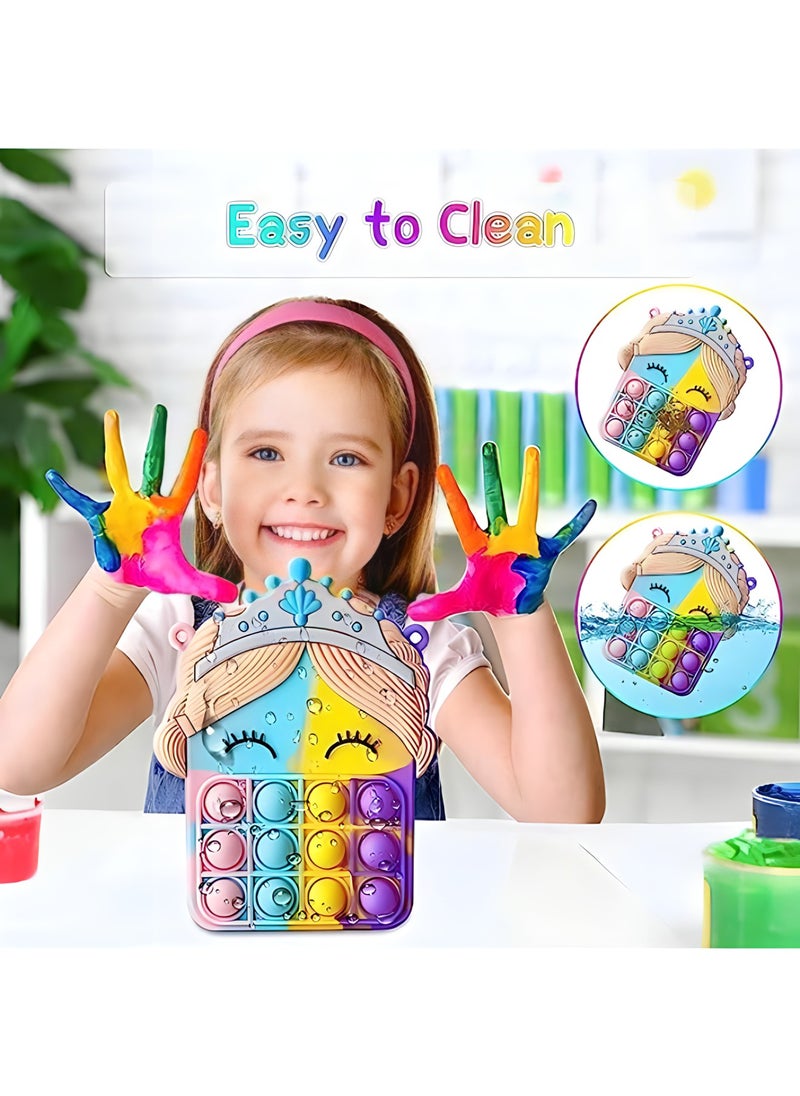 MAGIC VAULT Pop Purse for Girls Fidget Bags Toy, Bubble Shoulder Bag Princess Puppet Crossbody Bag School Supplies,Handbags Wallet for Students Teens  - Image 4