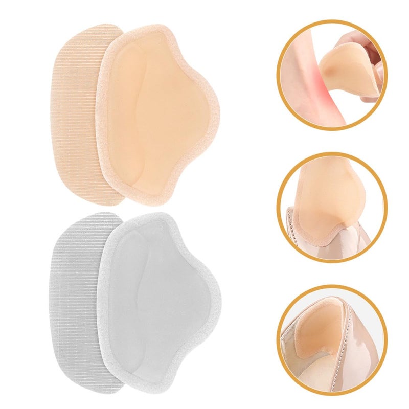 Self Adhesive Heel Protectors For Women Anti Slip Wear Resistant Soft Gray - Image 5