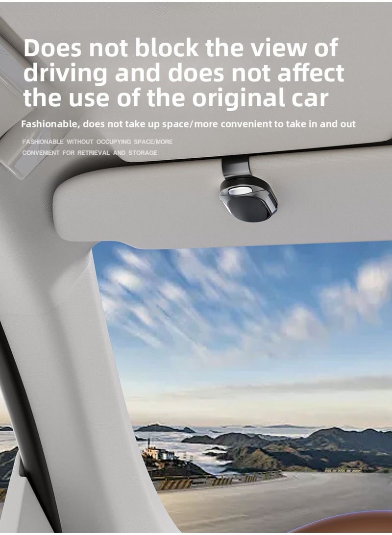 Generic Sunglasses Frame & Glasses Storage Clip - Fastener hooks for visors, perfect for cars, SUVs, and trucks - Organize your glasses in a sleek, accessible, durable design - Ideal for sunglasses, reading glasses, and more  - Image 4
