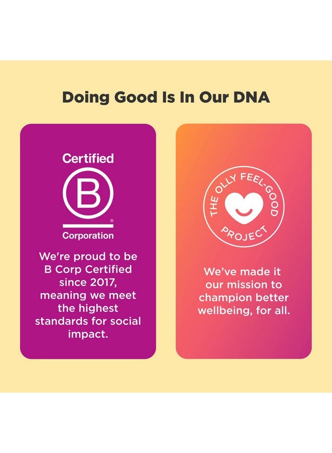 OLLY Extra Strength Daily Energy Gummy Caffeine Free 1000Mcg Vitamin B12 Coq10 Goji Berry Adult Chewable Supplement Berry Yuzu Flavor 60 Count - Image 5