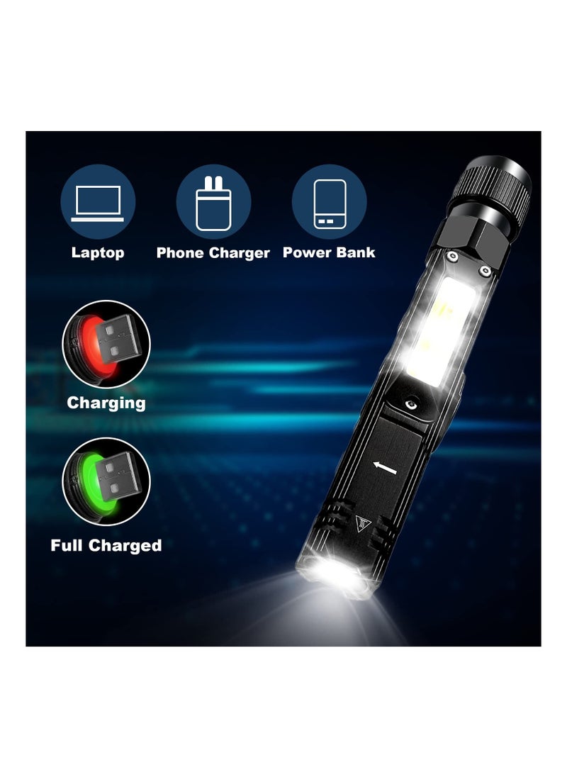 SYOSI Super Bright Handheld Torch Flashlight, Waterproof Shockproof Torch Light 3 Work Models Handheld Flashlight Solid Built Torch Light Durable Waterproof Torch Flashlight for Camping Fishing Emergency  - Image 5
