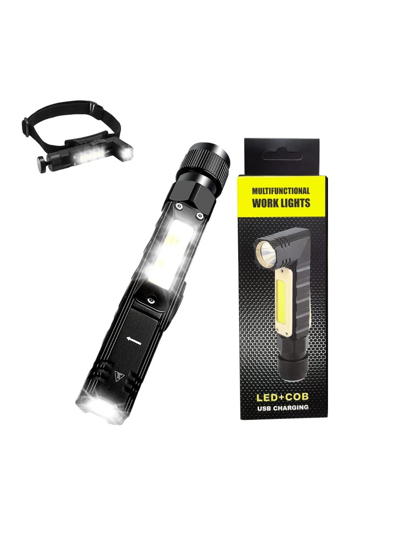 SYOSI Super Bright Handheld Torch Flashlight, Waterproof Shockproof Torch Light 3 Work Models Handheld Flashlight Solid Built Torch Light Durable Waterproof Torch Flashlight for Camping Fishing Emergency  - Image 1
