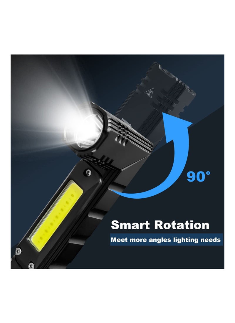 SYOSI Super Bright Handheld Torch Flashlight, Waterproof Shockproof Torch Light 3 Work Models Handheld Flashlight Solid Built Torch Light Durable Waterproof Torch Flashlight for Camping Fishing Emergency  - Image 3
