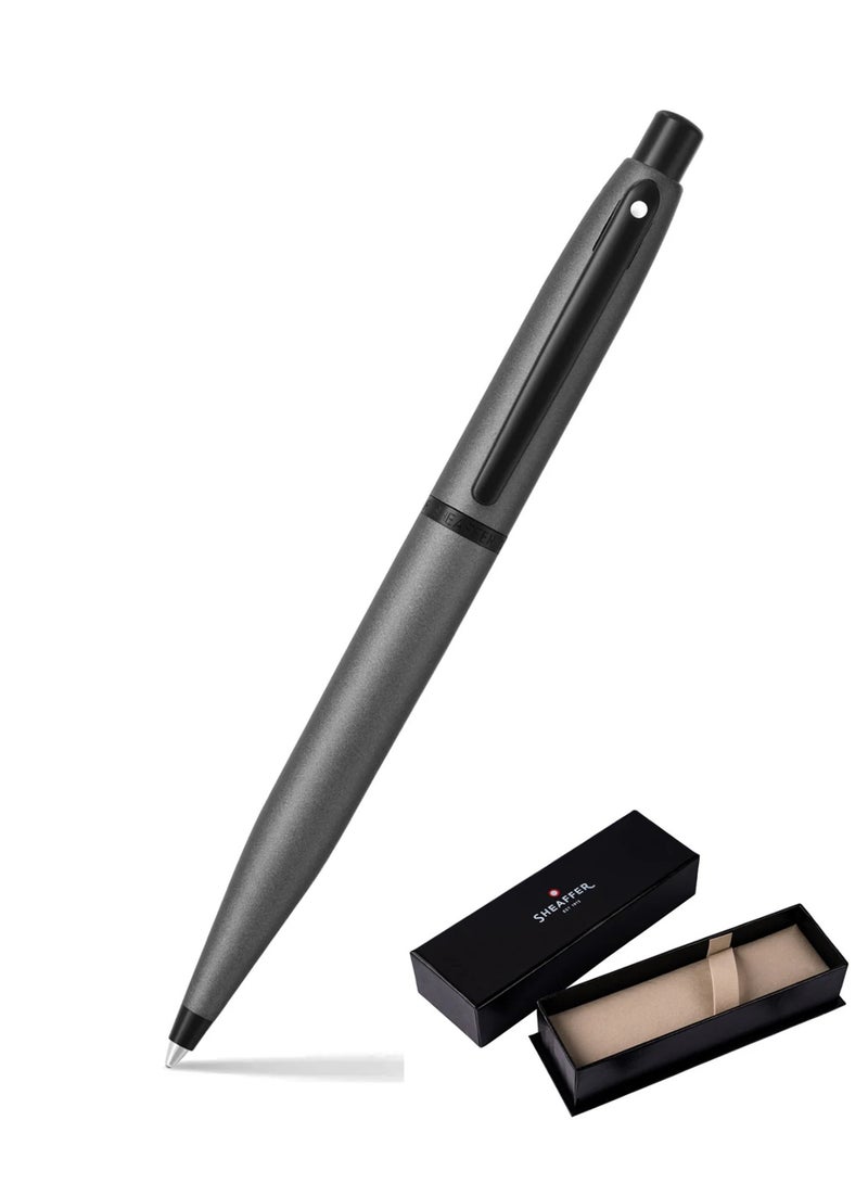 SHEAFFER VFM Ballpoint Pen With Black Trim And Matte Grey Barrel In Gift Box - Image 1