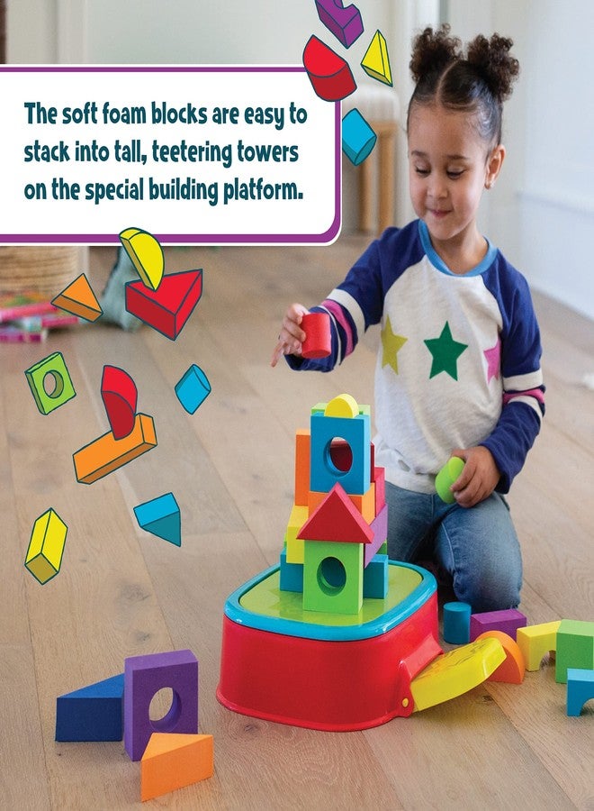 MindWare KaBlocks Blast, Includes 30 Foam Blocks, 2 Launch Blocks, Building Platform & Kaboom Launch Pad - Ages 3+ - Image 4