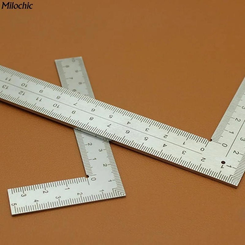 Stainless Steel L-Square Ruler, 50mm x 100mm, Durable & Corrosion-Resistant - Image 1