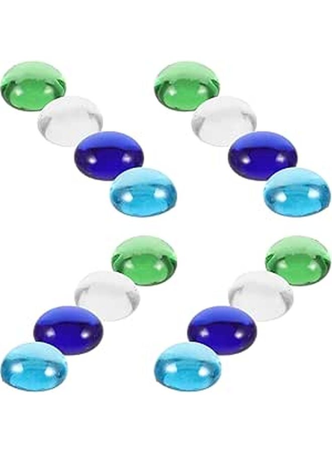 حبات الرخام المسطحة بالجملة لزهور الديكور والأعمال الحرفية DIY وديكور أحواض السمك 10 ملليمتر بألوان متنوعة - Image 1