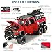 FRJV Toy Trucks for Boys 132 Diecast Trucks Mammoth Model TruckCollectible Pickup Truck Model KitPull Back Cars with Lights and SoundsToy Trucks for Boys Age 47Red - Image 4