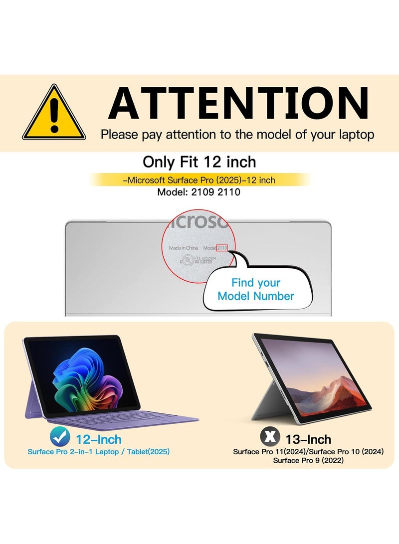 Magnetic Privacy Screen for Surface Pro 12-inch 2025 Model 2109 2110,Removable Anti Peeping Security Protector Blue Light Block glare Filter - Image 2